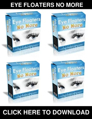 Eye Floaters No More PDF, eBook by Daniel Brown