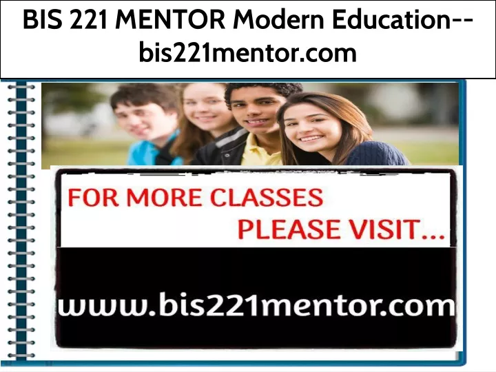 bis 221 mentor modern education bis221mentor com
