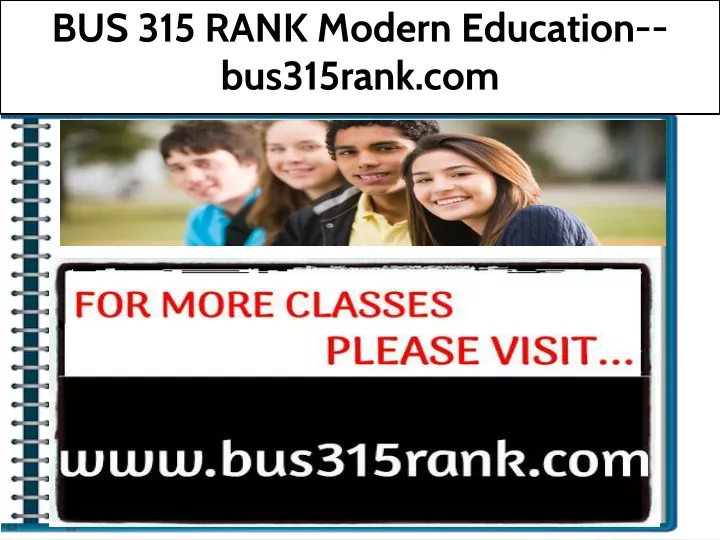 bus 315 rank modern education bus315rank com