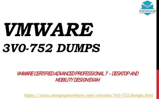 Latest VMware 3V0-752 Dumps, Verified Study Material 2020 Dumpspass4sure