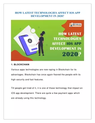 how latest technologies affect