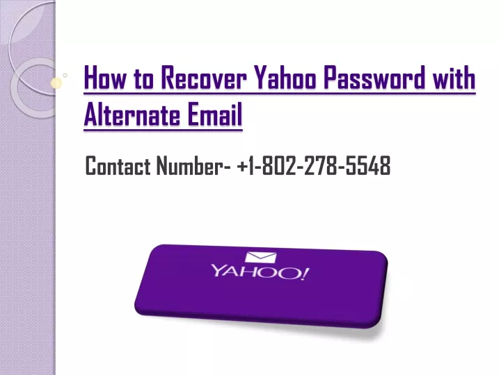 how to recover yahoo password with alternate email