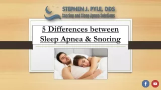 5 Differences between Sleep Apnea & Snoring