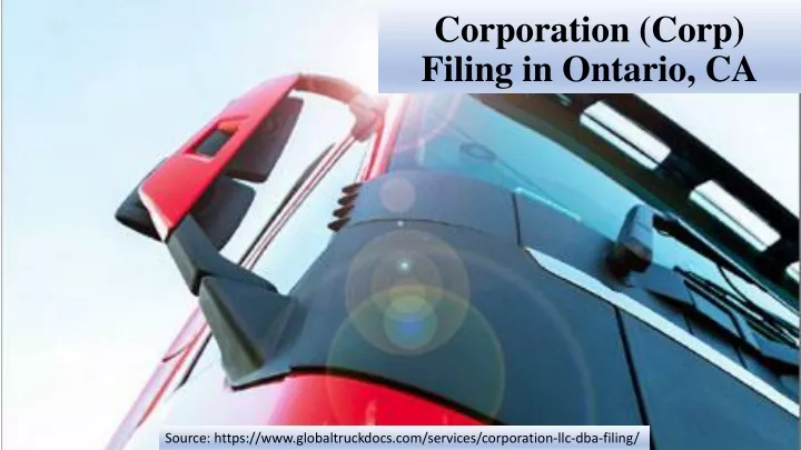 corporation corp filing in ontario ca