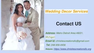 Wedding Decor Services