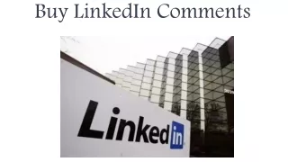 buy linkedin comments
