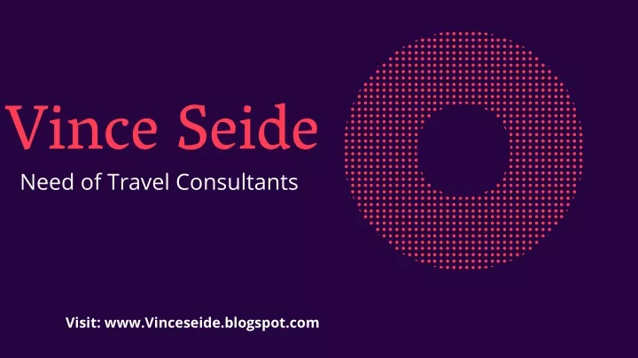 vince seide need of travel consultants