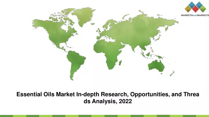 essential oils market in depth research
