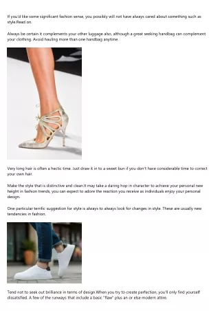 if you d like some significant fashion sense