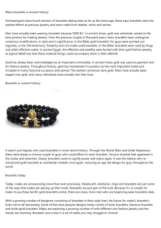 How to Get More Results Out of Your mens beaded bracelets melbourne