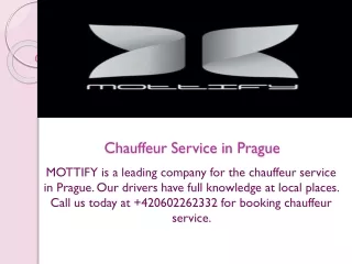 chauffeur service in prague
