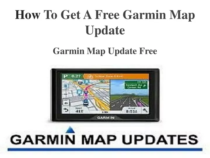 how to get a free garmin map update