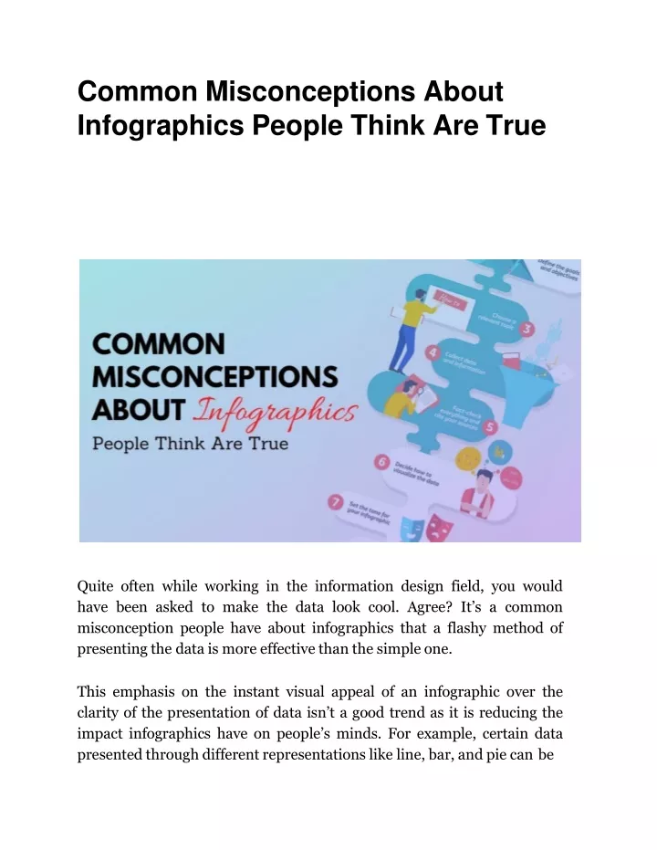 common misconceptions about infographics people think are true