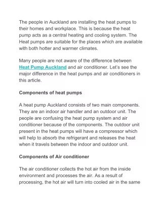 the people in auckland are installing the heat