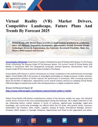 virtual competitive landscape future plans