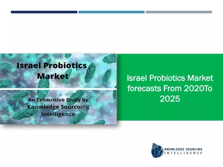 israel probiotics market forecasts from 2020to