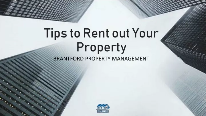 tips to rent out your property