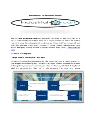 Industrial e-Cart portal
