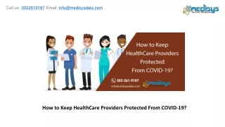 how to keep healthcare providers protected from covid 19