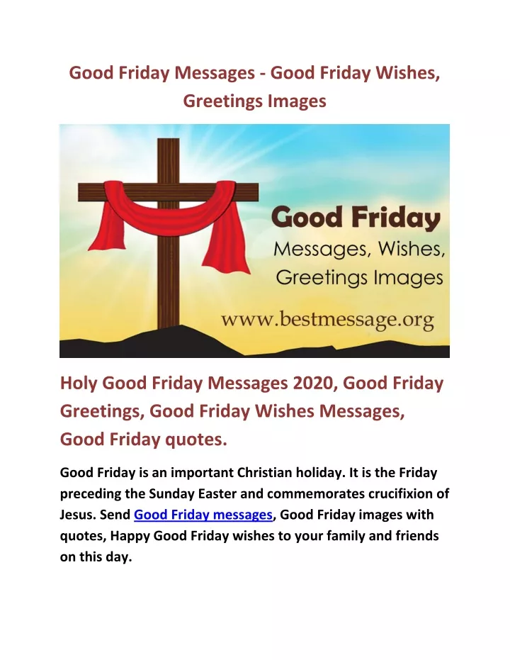 good friday messages good friday wishes greetings
