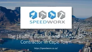 Leading Building and Renovation Contractor in Cape Town