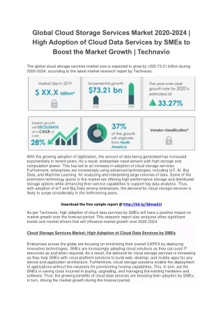 global cloud storage services market 2020 2024
