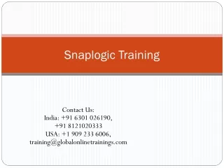 SNAPLOGIC Training | Best SNAPLOGIC Online Training - GOT