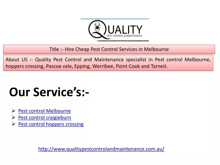 title hire cheap pest control services