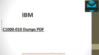 IBM C1000-010 Dumps with 100% Passing Assurance | DumpsPass4sure