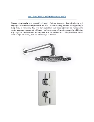 add curtain rails to your bathroom for beauty