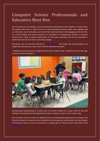 computer science professionals and educators meet