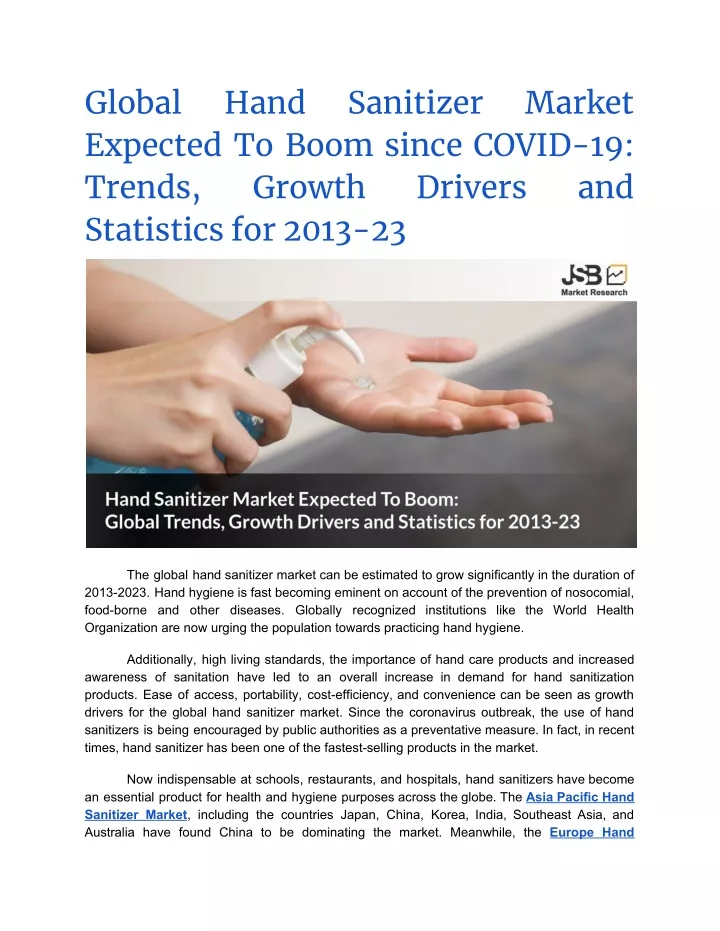 global expected to boom since covid 19 trends