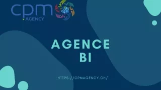 Rôle de l'Agence BI - CPM Agency