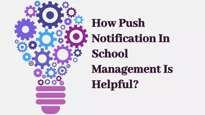 how push notification in school management