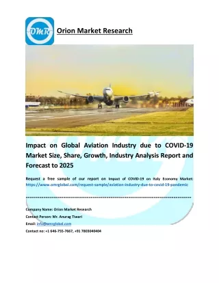 Impact on Global Aviation Industry due to COVID-19
