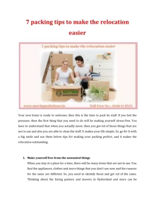7 packing tips to make the relocation