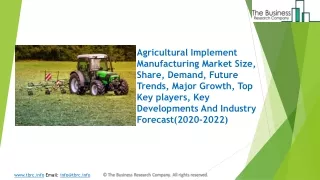 agricultural implement manufacturing market size