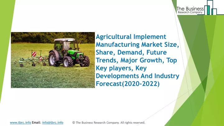 agricultural implement manufacturing market size