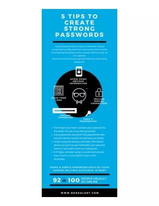 5 Tips to Create Strong Passwords