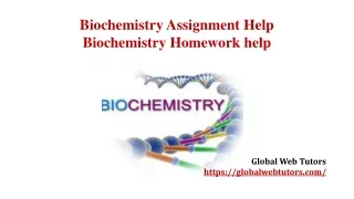 biochemistry assignment help biochemistry