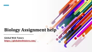 biology assignment help