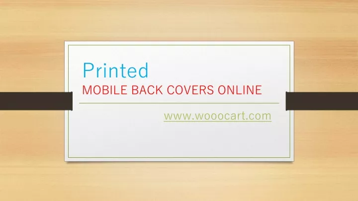 printed mobile back covers online