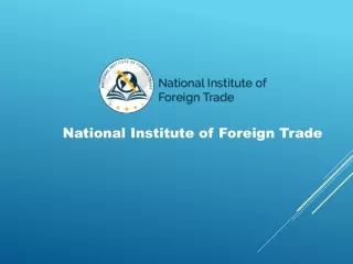 Export Import Diploma Course in India – NIFT