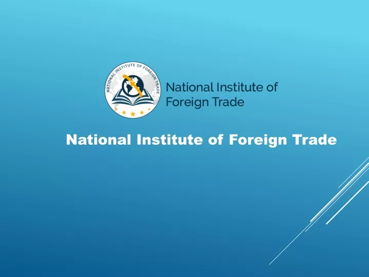 national institute of foreign trade