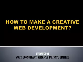 guidance of wxit consultant services private limited