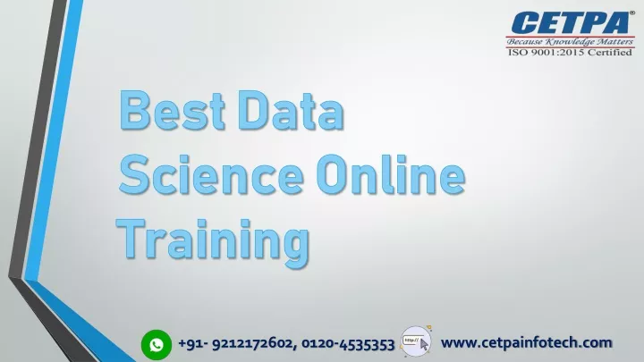best data science online training