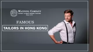 Famous Tailors in Hong Kong | Hong Kong Tailor Recommendation
