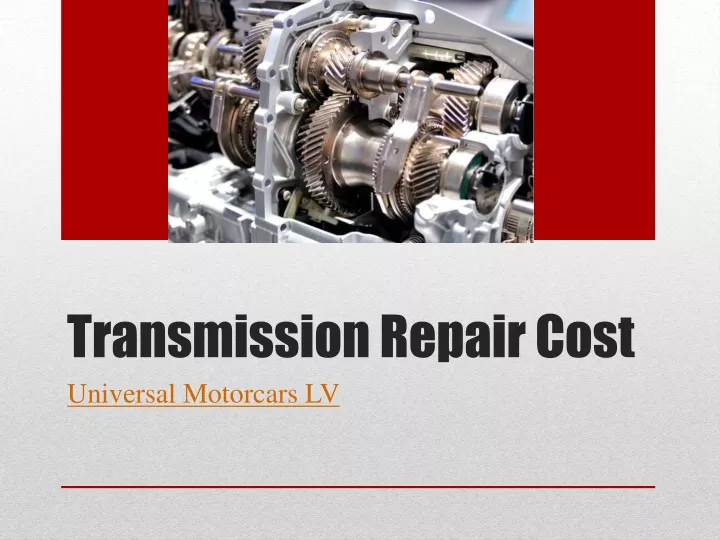 transmission repair cost