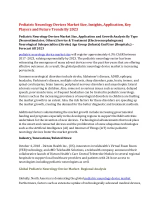 pediatric neurology devices market size insights