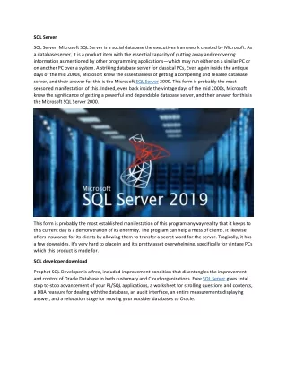 SQL Server